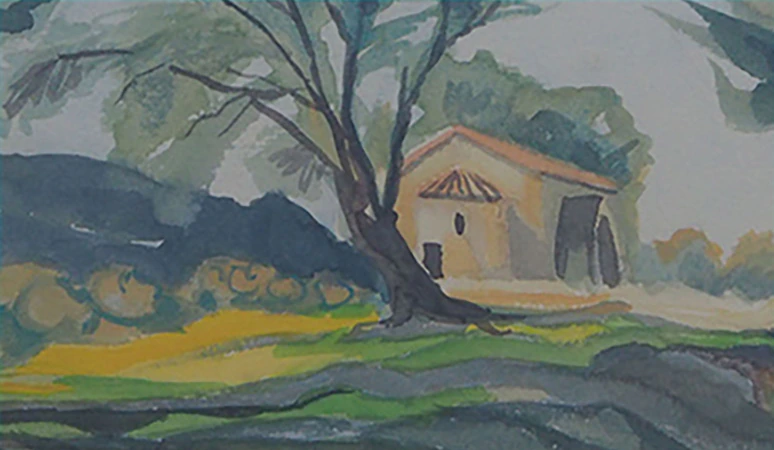 Arbres et chapelle - Thumbnail 2