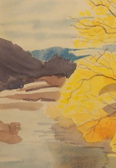 Le Buëch en automne, les Savoyons, Hautes-Alpes - Thumbnail 2