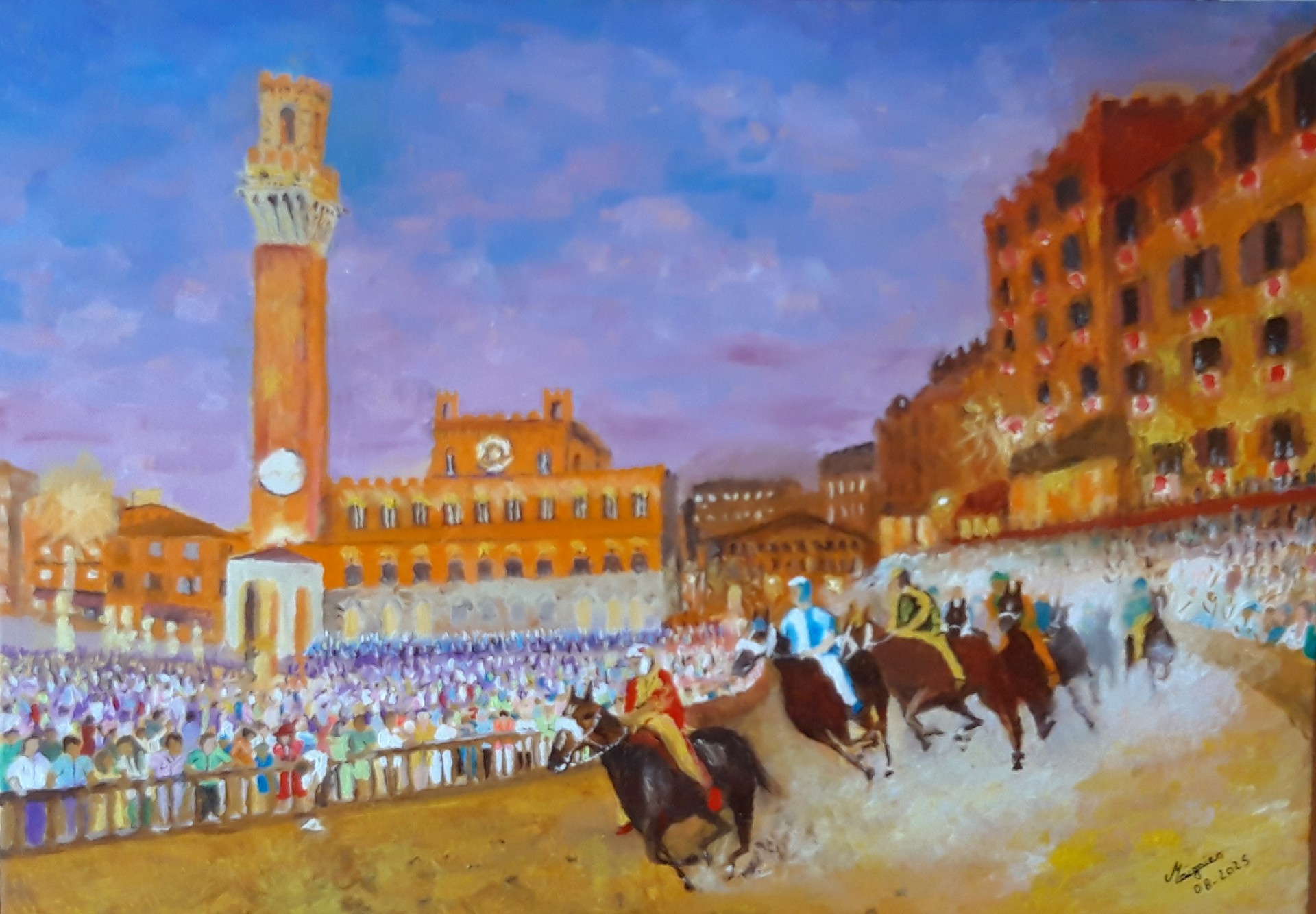 Courses de sienne en Italie