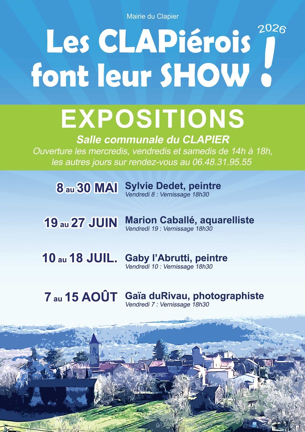 Les clapiérois font leur show